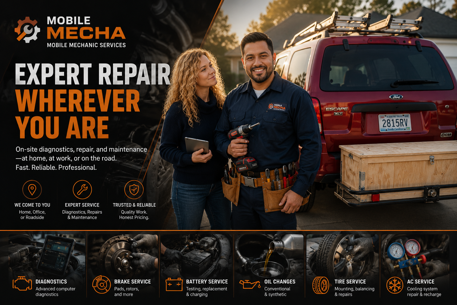 Faucet repair service example