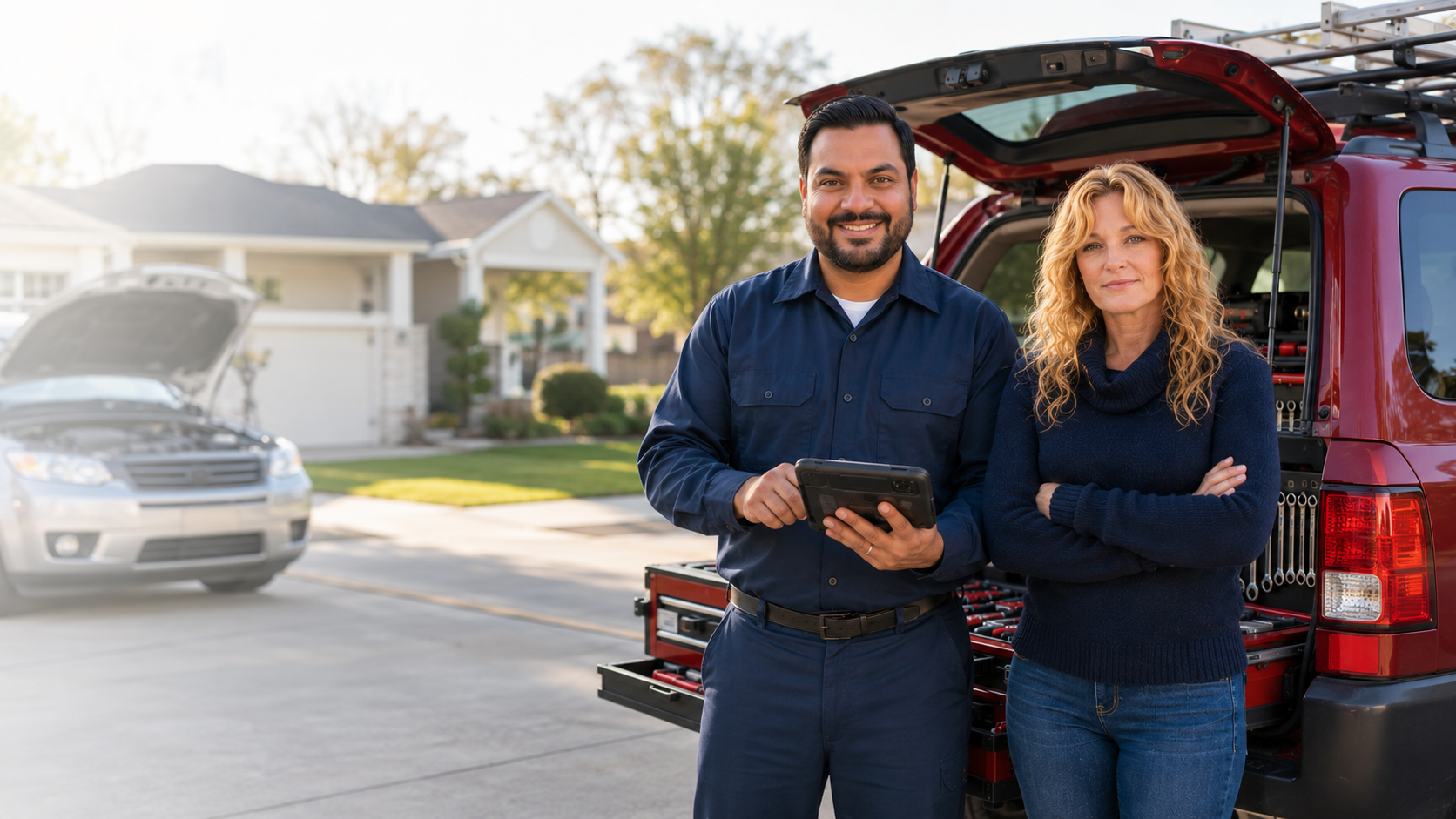 Living room maintenance and service in a home